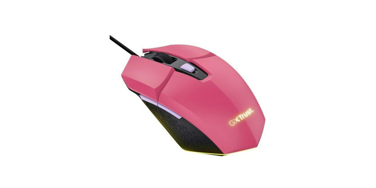 Mouse Optic Trust GXT109P FELOX, 6400 DPI, USB, Roz TR-25068 