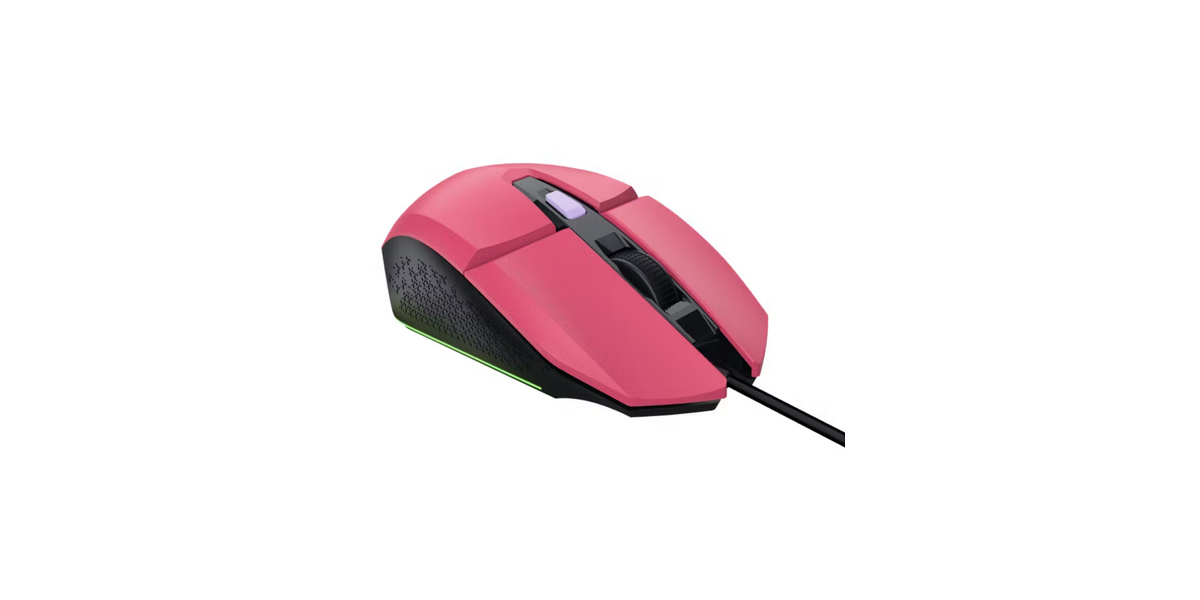 Mouse Optic Trust GXT109P FELOX, 6400 DPI, USB, Roz TR-25068 694489