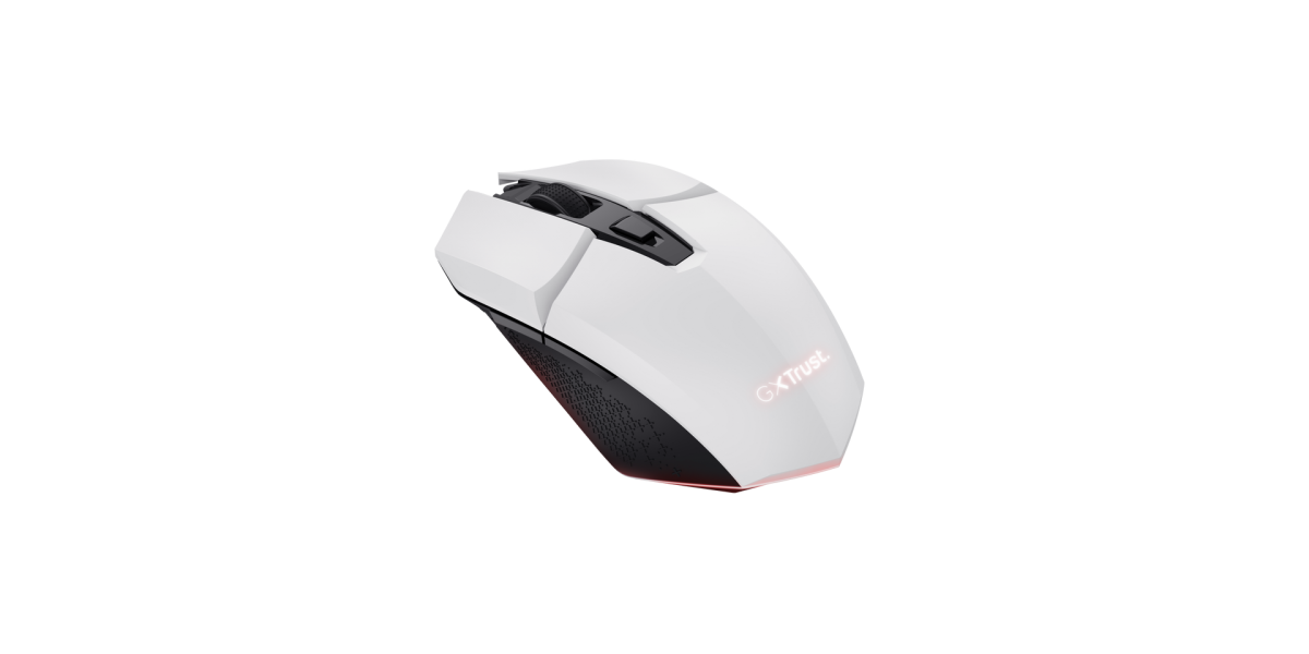 Mouse Optic Trust GXT110W Felox, 4800 DPI, USB Wireless, Alb TR-25069 694487