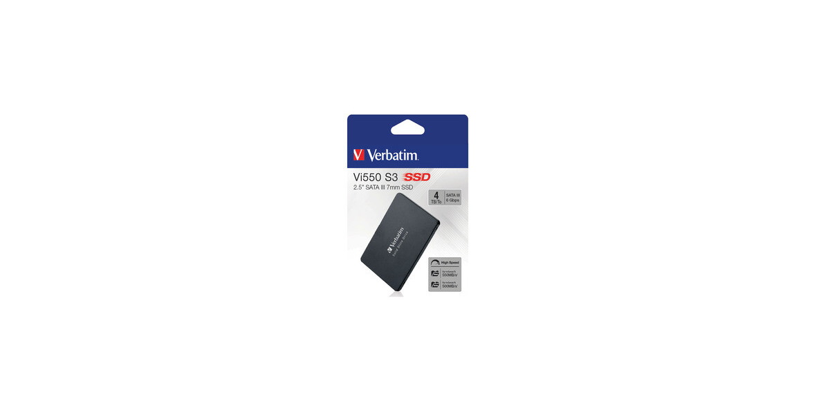 SSD Verbatim Vi550, 2.5", 4TB, SATA3 (49355) 694527