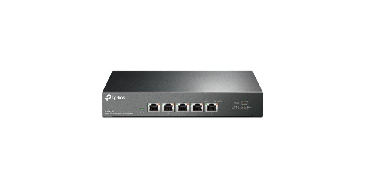 Switch TP-Link TL-SX105, 5 porturi 10G, Desktop, metal 