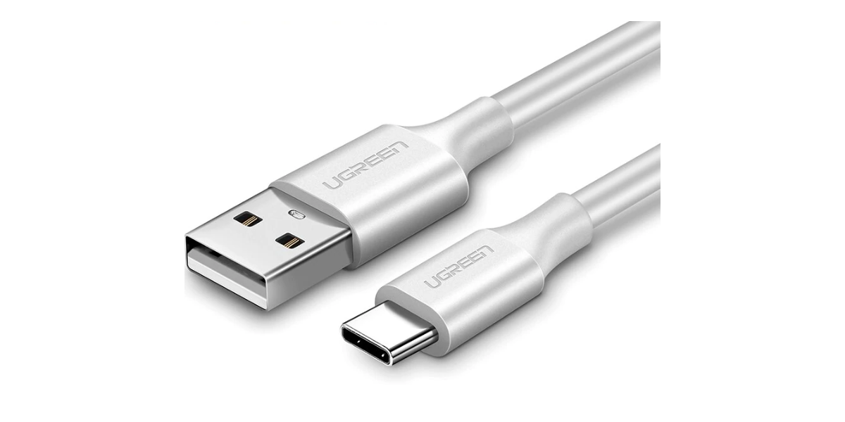 Cablu alimentare si date Ugreen US287, USB la USB Type-C 3A, PVC, 1.5m, alb 