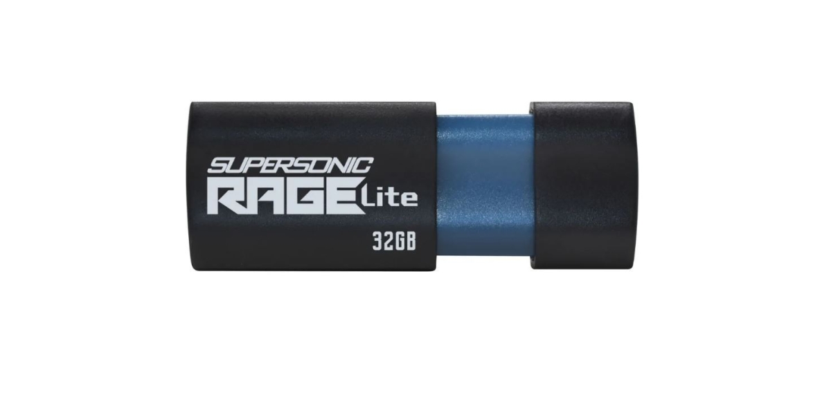 Memorie USB 3.2 Patriot Supersonic Rage Lite, 32 GB, negru 