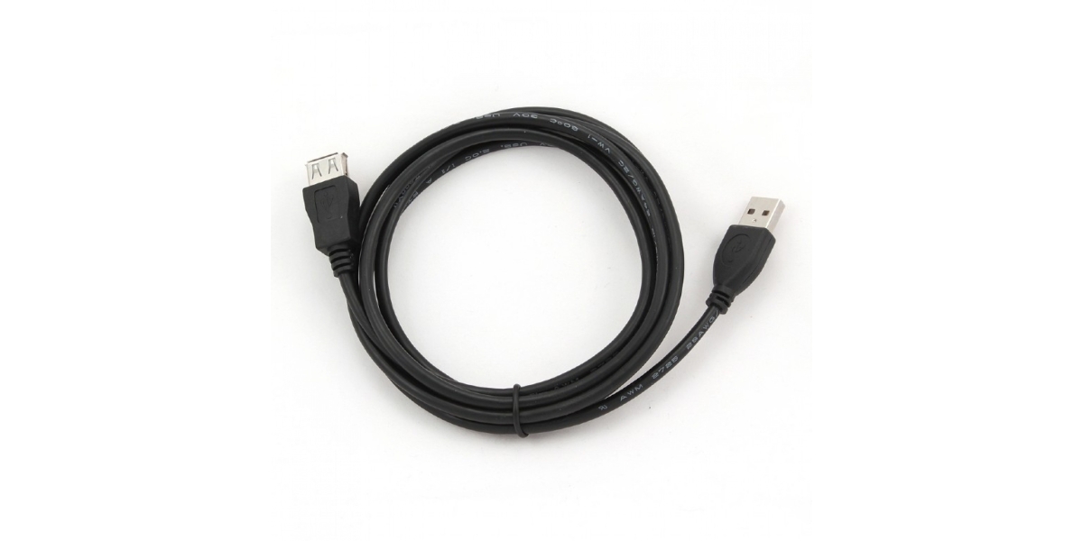 Cablu prelungitor USB GEMBIRD 1.8m, USB 2.0 (T) la USB 2.0 (M), conectori...