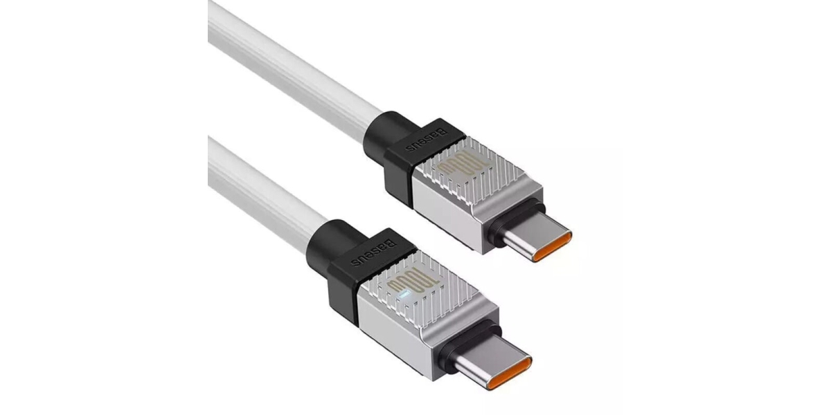 Cablu alimentare si date Baseus CAKW000302, USB Type-C, 100W, 2m, alb 757436