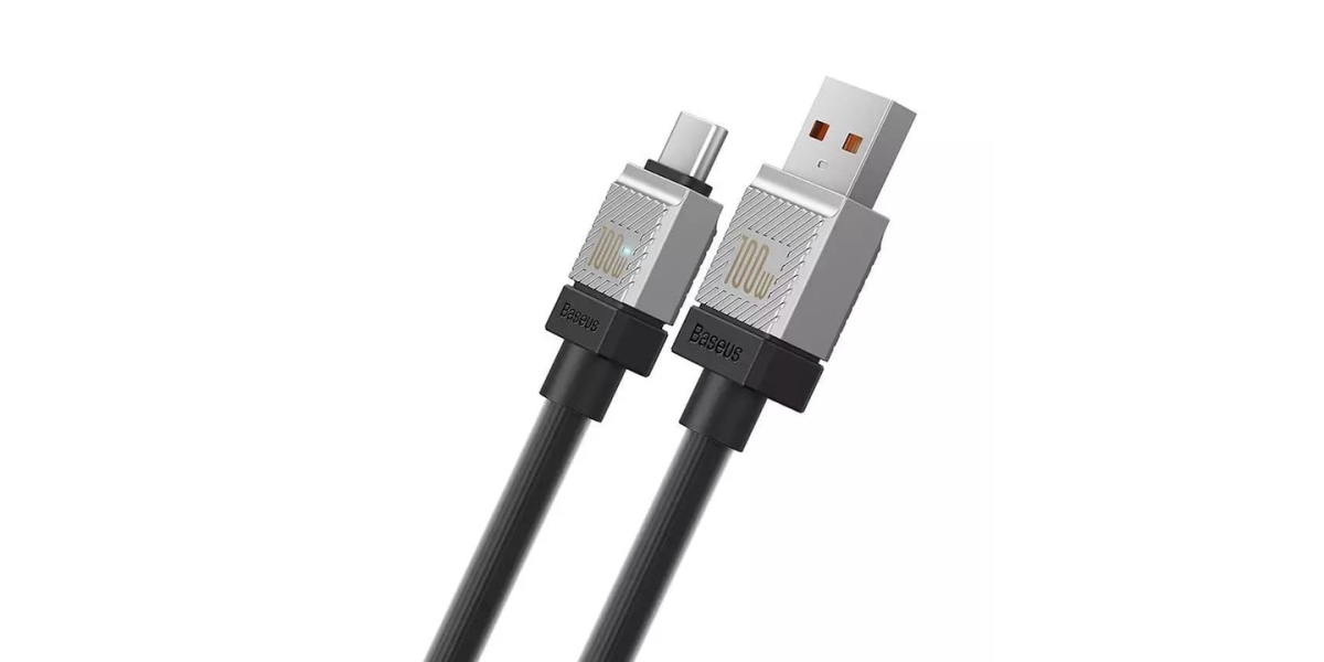 Cablu alimentare si date Baseus CAKW000701, USB la USB Type-C, 100W, 2m,...