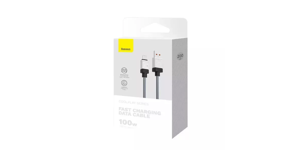 Cablu alimentare si date Baseus CAKW000701, USB la USB Type-C, 100W, 2m,...