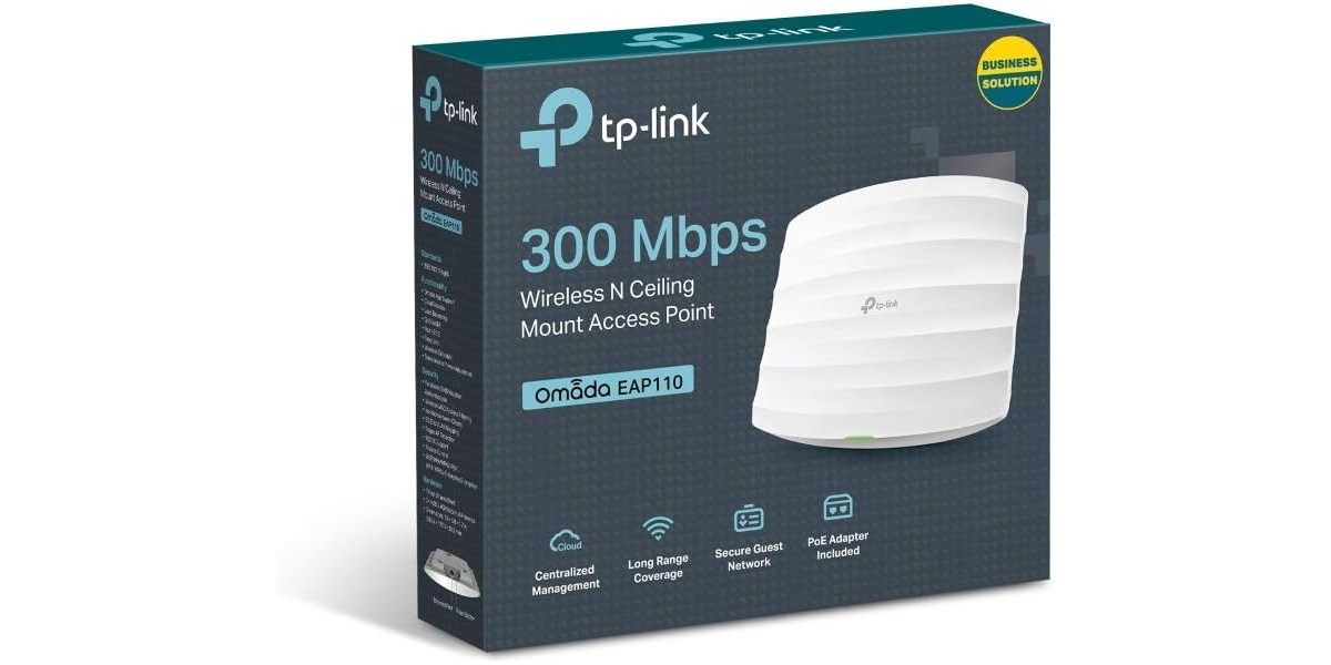 Access Point TP-Link EAP110 interior, N300, 300Mbps, Omada 765009