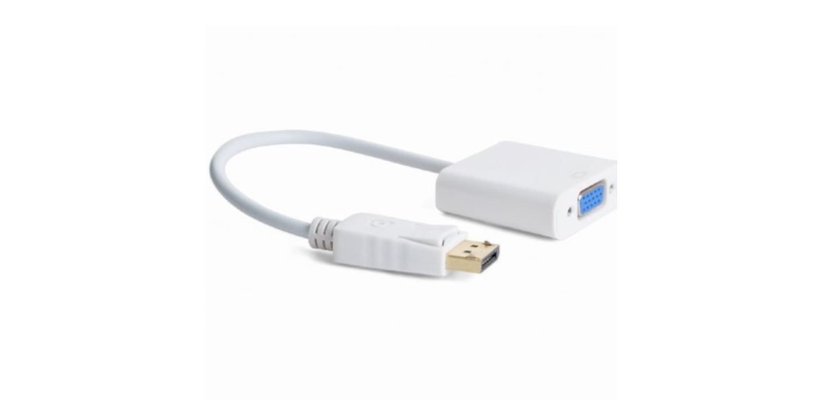 Cablu video GEMBIRD DisplayPort (T) la VGA (M), 10cm, Full HD, Alb,...