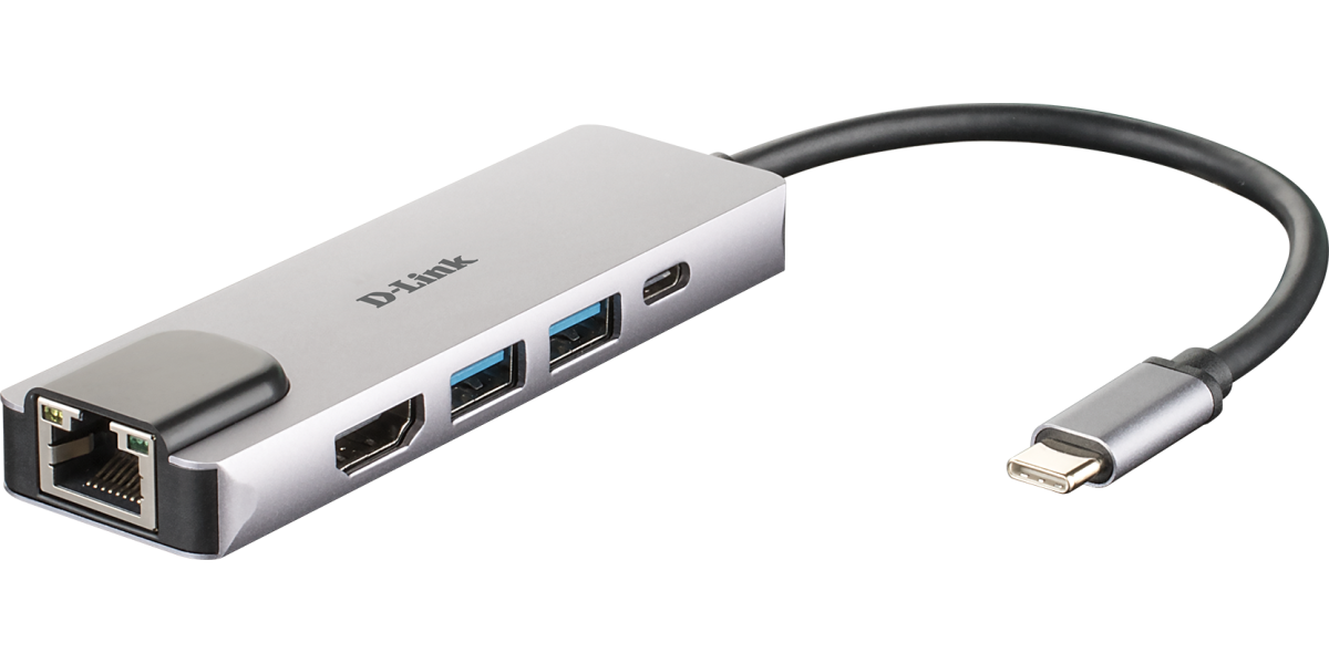 Hub USB DLINK DUB-M520 5-in-1, HDMI/Ethernet si Power Delivery 