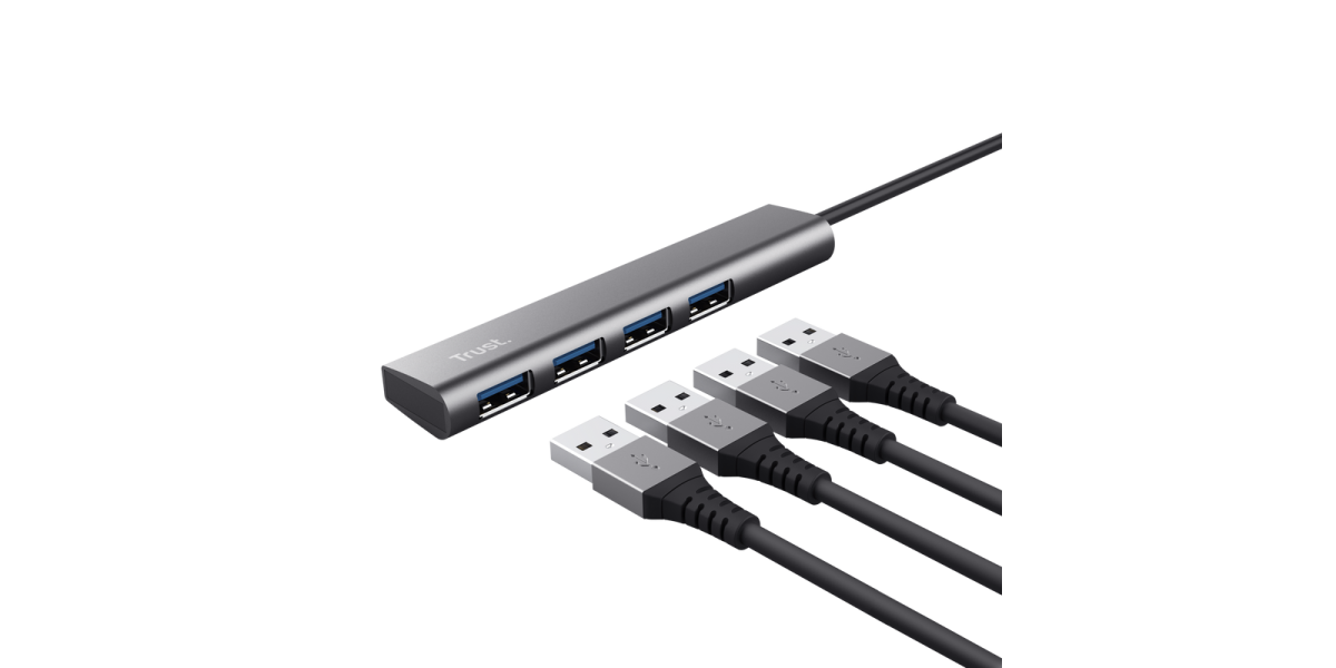 Hub USB Trust HALYX USB-C, 4-porturi USB3.2 (24948) 765370