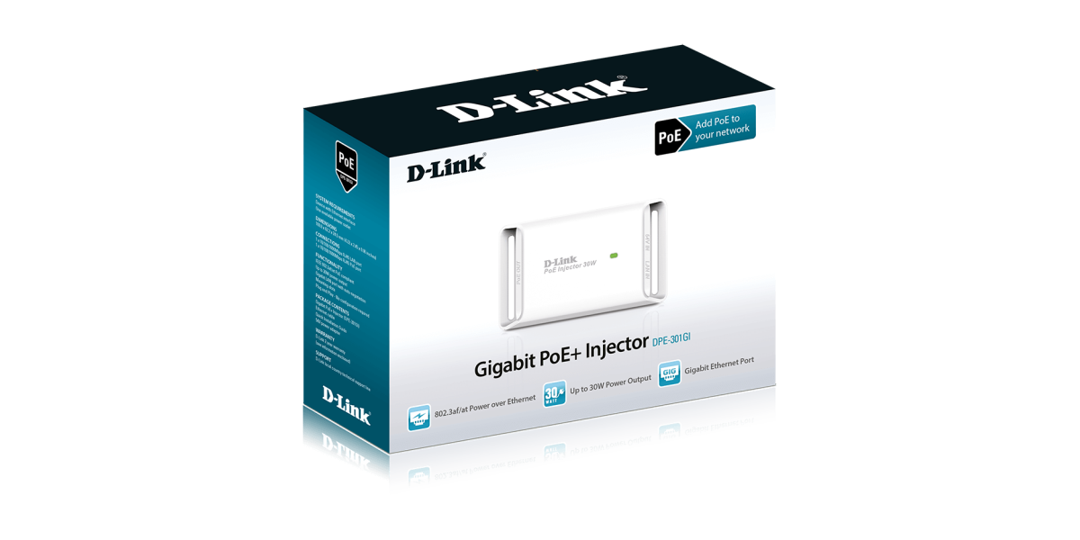 Injector PoE Gigabit D-Link DPE-301GI 765155