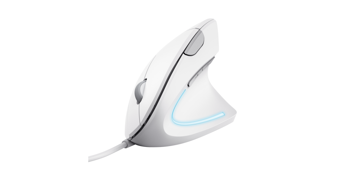 Mouse Trust Verto Ergo Alb, USB (25133) 