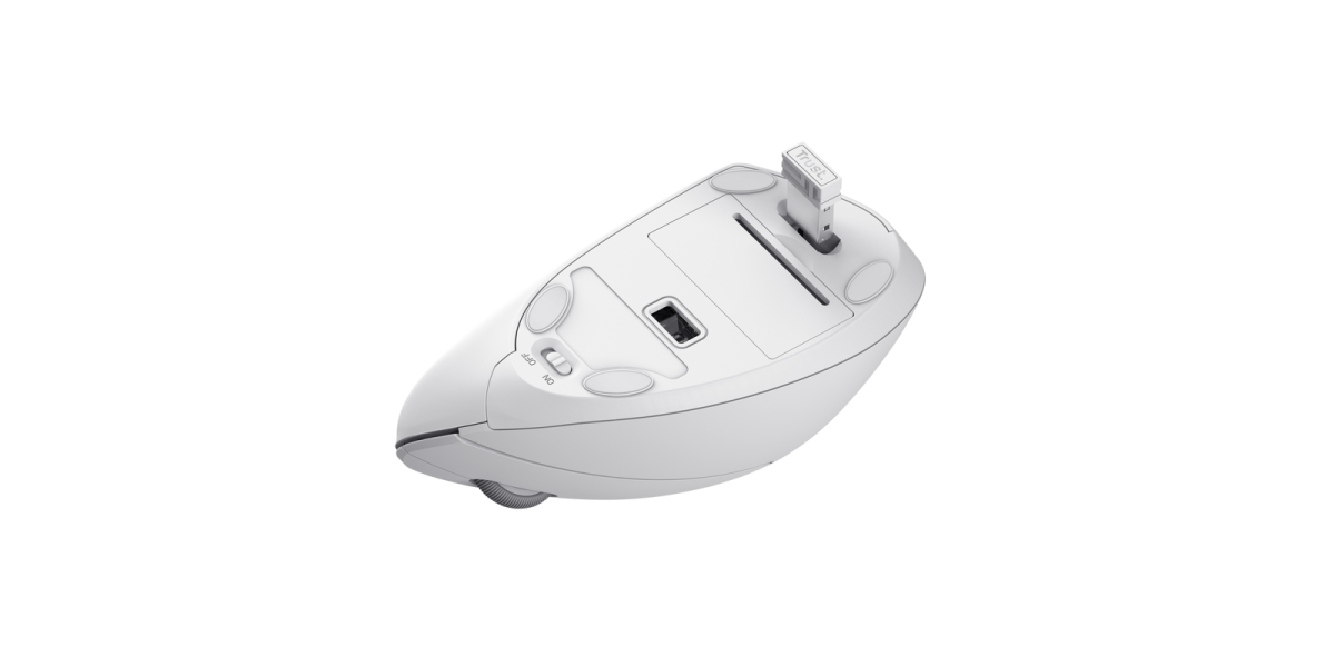 Mouse Trust Verto Wireless Ergo Alb (25132) 765389