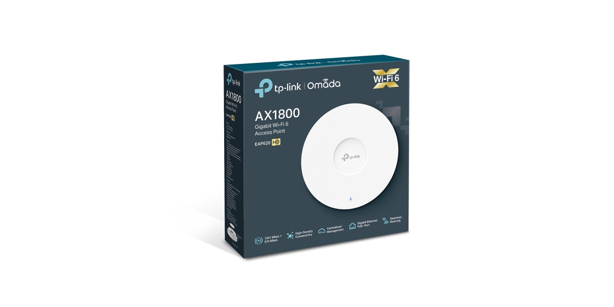 Access Point TP-Link EAP620 HD wireless 1800Mbps dual band, 1 x Gigabit, PoE,...