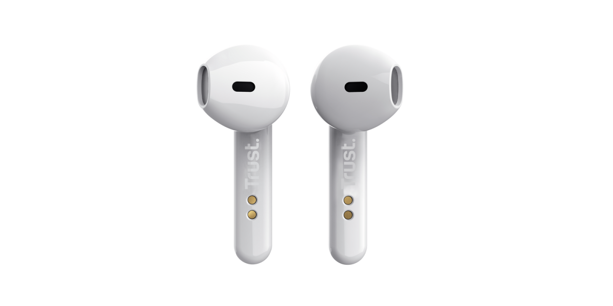 Casti Trust Stylish Wire-free Bluetooth Earphones albe (23783) 765659