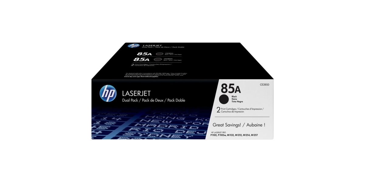 Dual-Pack Original HP Black, nr.85A, pentru LaserJet Pro P1102, M1132, Pro...