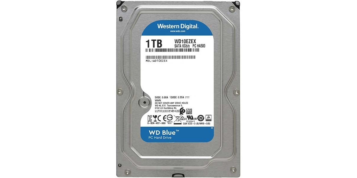 HDD WD 1 TB, Blue, 7.200 rpm, buffer 64 MB, pt. desktop PC (WD10EZEX) 766564