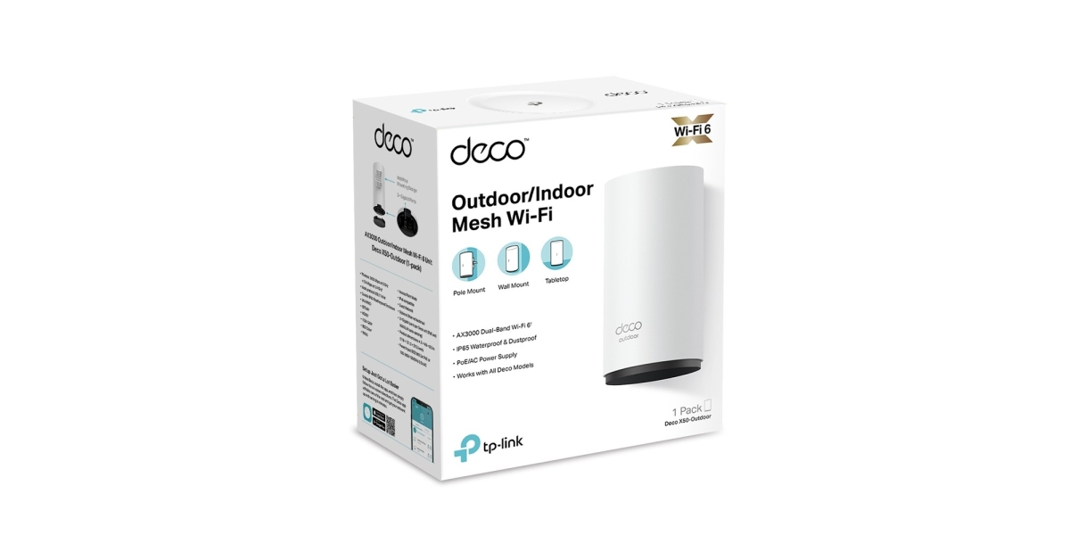 Mesh TP-Link Deco X50-Outdoor(1-pack) wireless, AX3000, exterior, 3000 Mbps,...