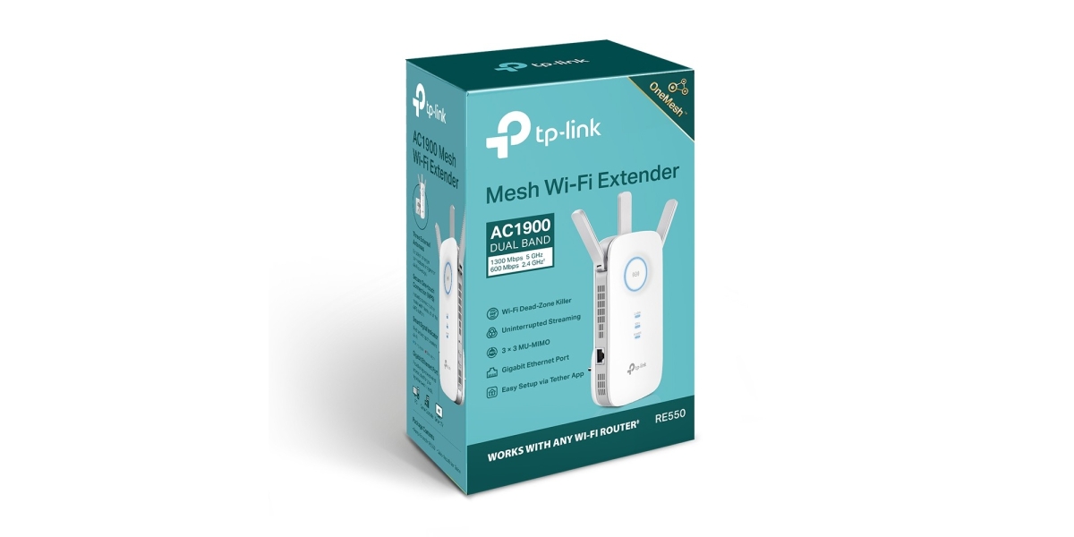 Range Extender TP-Link RE550 wireless 1900Mbps, 1 x Gigabit, AC1900 765710