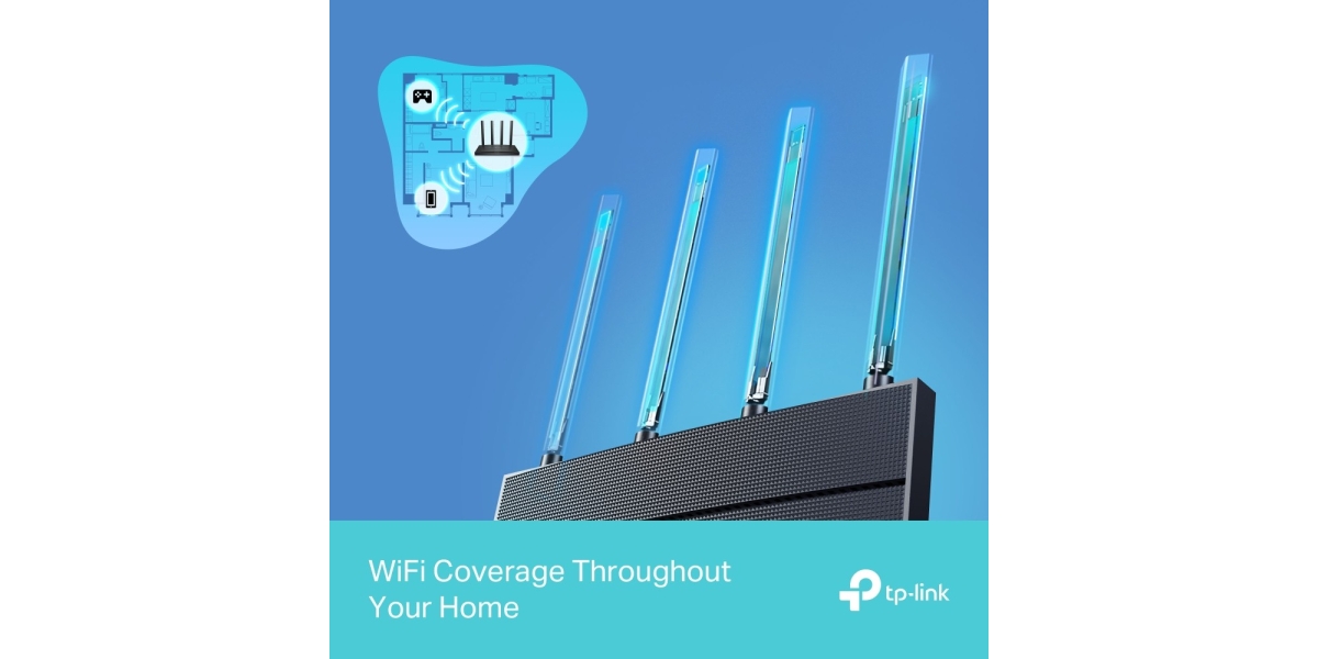 Router wireless TP-Link Archer AX12 1500Mbps,1 x WAN, 4 x LAN, 2.4 GHz, 5...