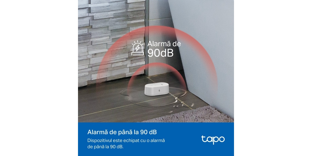 Senzor smart TP-LINK Tapo T300 detectie lichide, WiFi, alb 765852