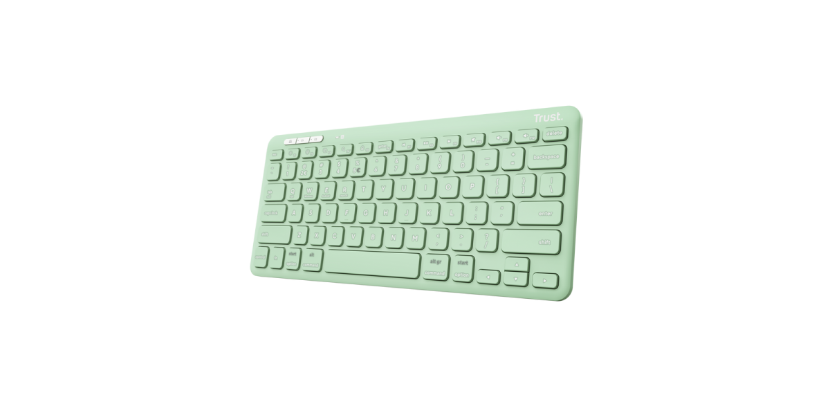 Tastatura Trust LYRA Wireless compacta si reincarcabila verde (25096) 