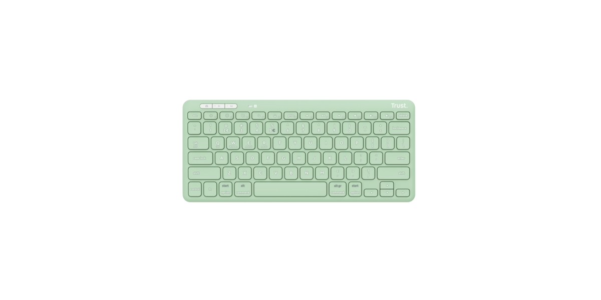 Tastatura Trust LYRA Wireless compacta si reincarcabila verde (25096) 765643