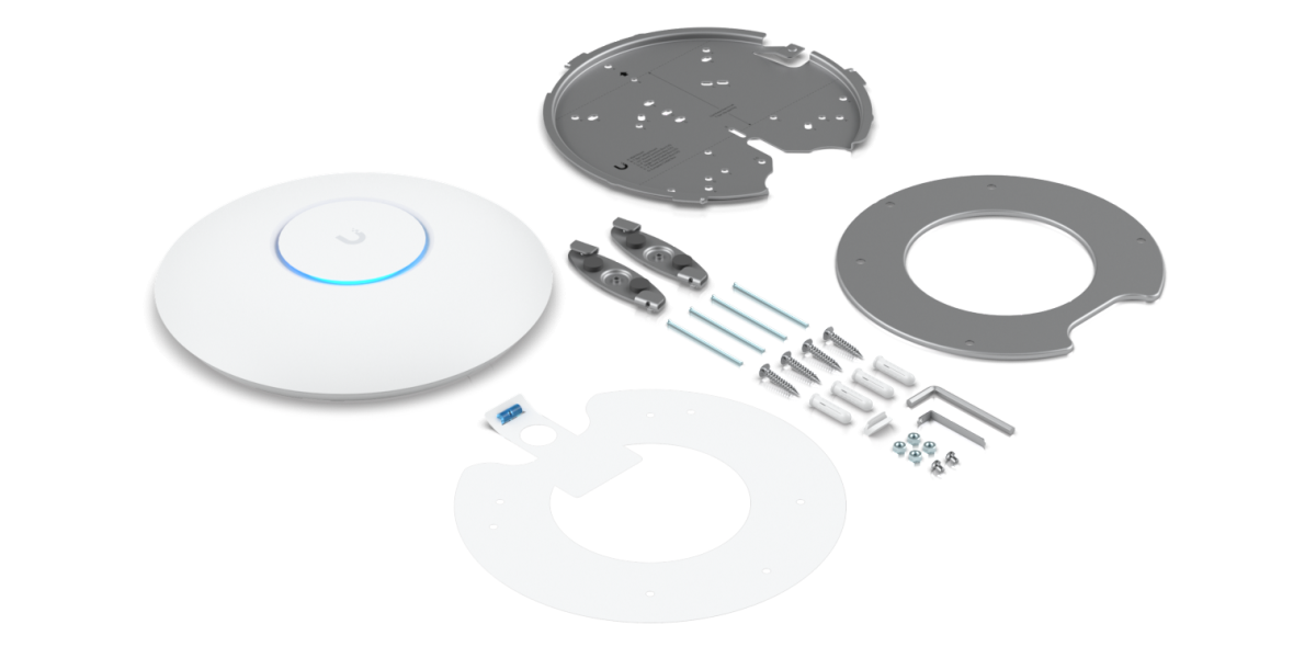 Access Point Ubiquiti U6 interior, 2400 Mbps, PoE, 2.4 - 5 GHz (U6-LR) 766663