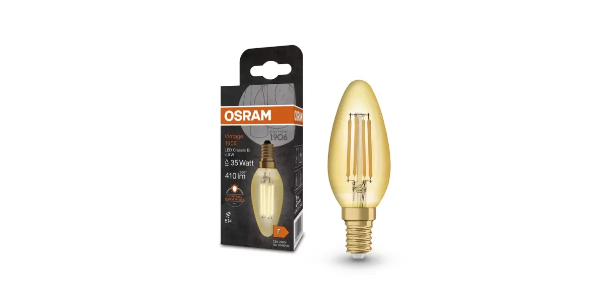 Bec LED Osram Vintage 1906 Classic, 4W, E14, Auriu 4099854091476 768352