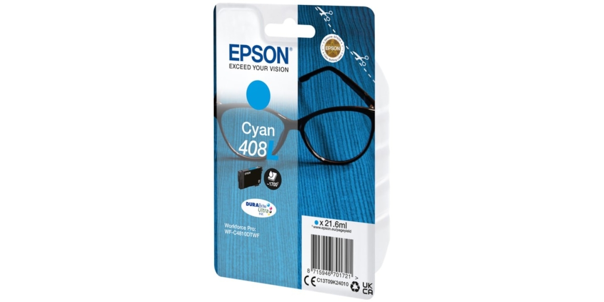 Cartus Cerneala Original Epson Cyan C13T09K24010, pentru WF-C4810DTWF, 1.7k...