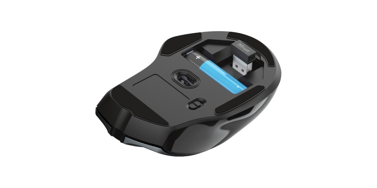 Mouse Wireless Trust Nito, 5 butoane, Ergo, 2200 dpi, negru 24115 768110