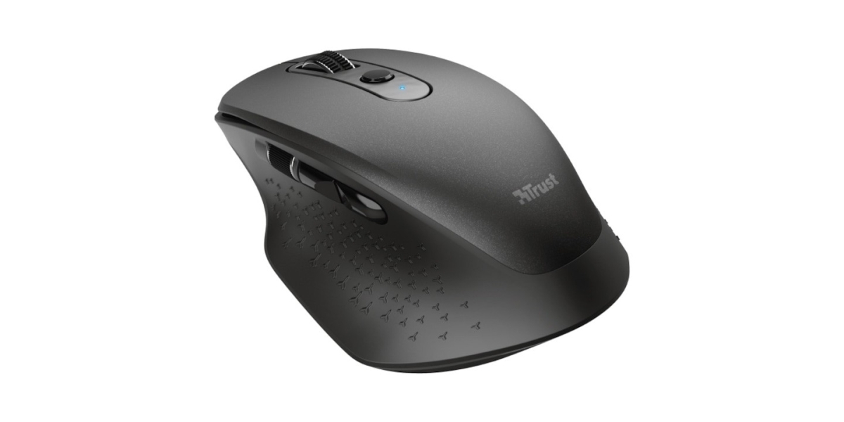 Mouse Wireless Trust Ozaa reincarcabil, ergonomic, negru 23812 768146