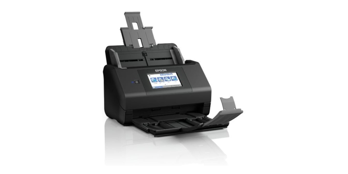 Scanner portabil Epson WorkForce ES-580W, A4, Duplex, ADF, Negru B11B258401...