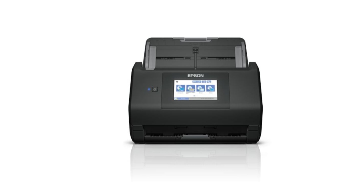 Scanner portabil Epson WorkForce ES-580W, A4, Duplex, ADF, Negru B11B258401...