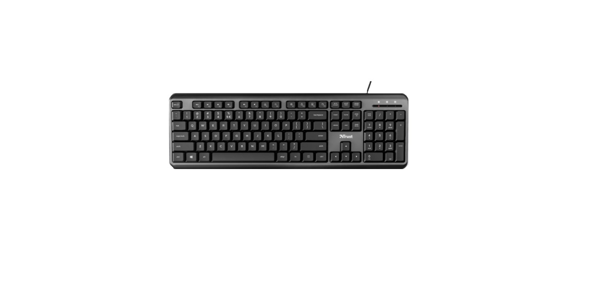 Tastatura Trust Ody, cu fir, USB, negru 24507 768149