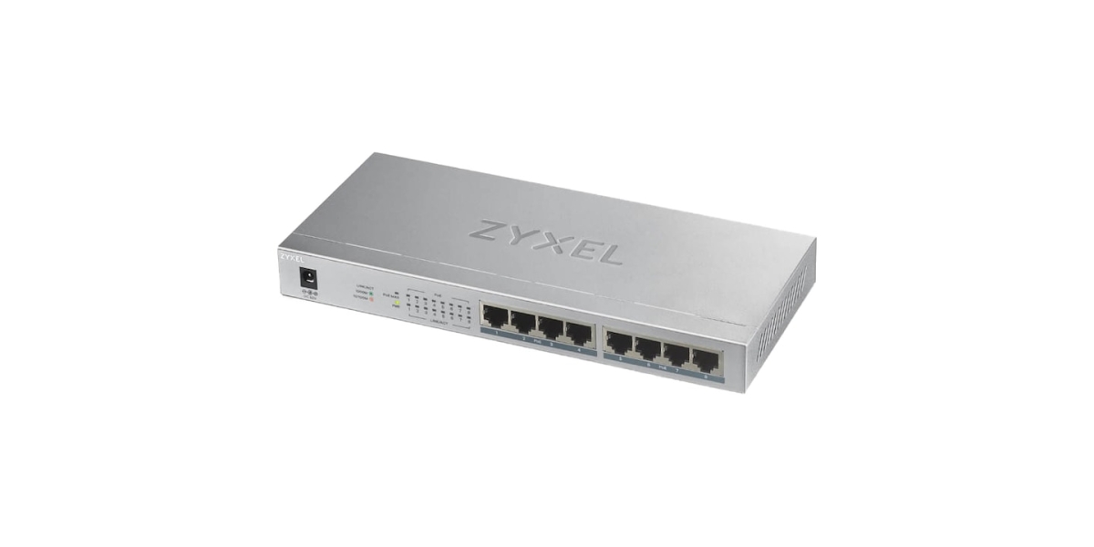 Switch PoE Zyxel GS1008HP-EU0101F, port Gigabit x 8, nerackabil, carcasa...