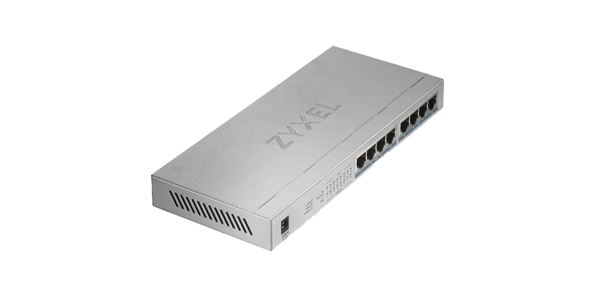 Switch PoE Zyxel GS1008HP-EU0101F, port Gigabit x 8, nerackabil, carcasa...