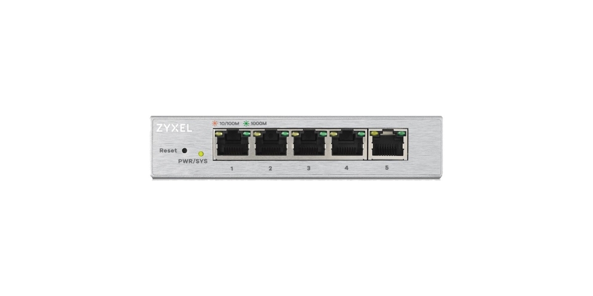 Switch Zyxel GS1200-5-EU0101F, porturi Gigabit x 5, managed, carcasa...