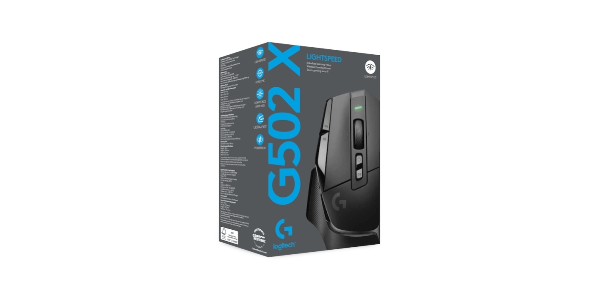 Mouse gaming Logitech G502 X Lightspeed, 2.4 Ghz, Negru 778249