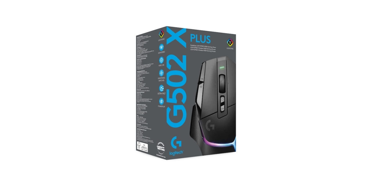 Mouse Gaming Logitech G502 X Plus, Wireless, RGB, Negru 778243