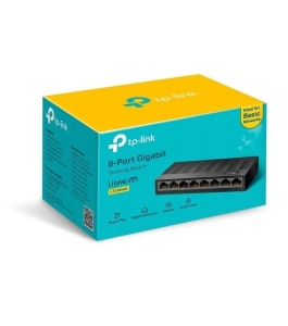 Switch tp-link ls1008g, 8 port, 10/100/1000 mbps Negru 199519