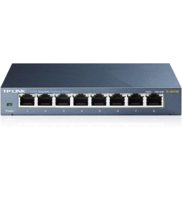 Switch tp-link tl-sg108, 8 port, 10/100/1000 mbps Metal Negru 213313