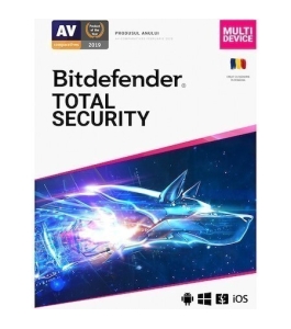 Licenta retail bitdefender total security windows, macos, ios si android, 1...