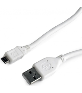 Cablu alimentare & date gembird ccp-musb2-ambm-w-1m, 1m, alb, micro usb 2.0...