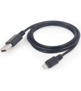 Cablu alimentare si date gembird usb 2.0 (t) la lightning (t), 2m, negru,...