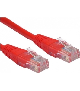 Cablu patch awg26 spacer utp cat5e, 2 m, rosu, sp-pt-cat5-2m-r 312996