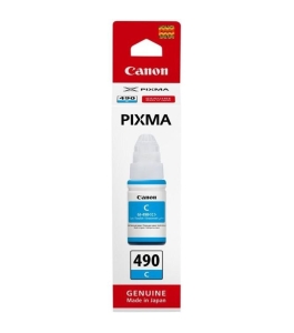 Cartus cerneala canon gi-490 c, cyan, capacitate 70ml, pentru echipamente...