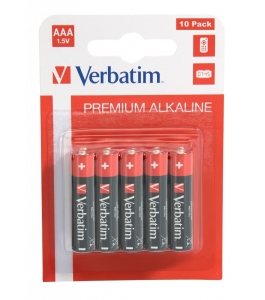 Baterii verbatim aaa alcaline 1.5v, 10 bucati (49874) 313345