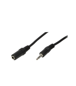 Cablu audio logilink prelungitor stereo 3.5mm (m/t) 10m negru ca1056 313547